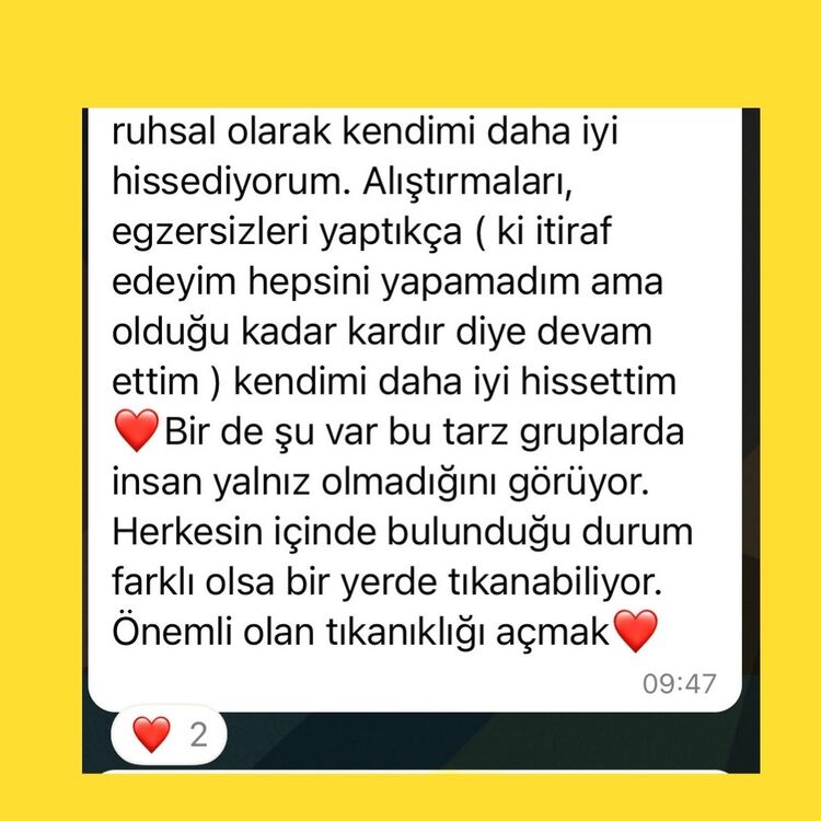 Erken Kayıt İndirimi: 28 Temmuz-3 Ağustos Stresini Hafiflet Grup Programı