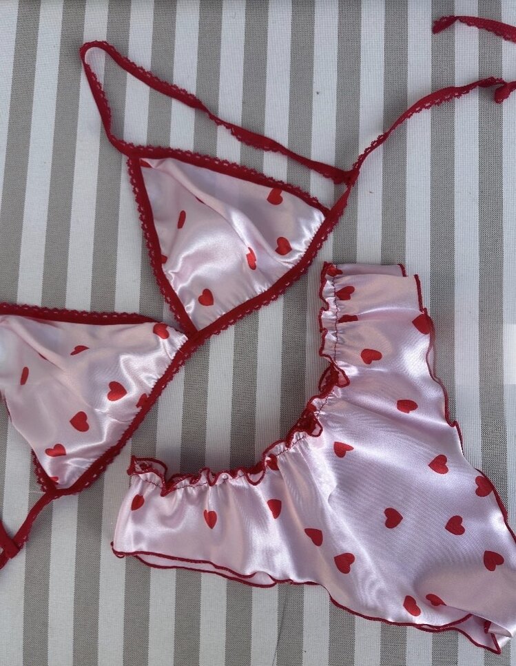 Kalpli Saten Bralet Takım
