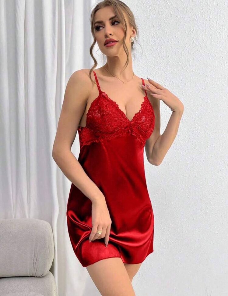 Locky Saten Sabahlık İkili Set