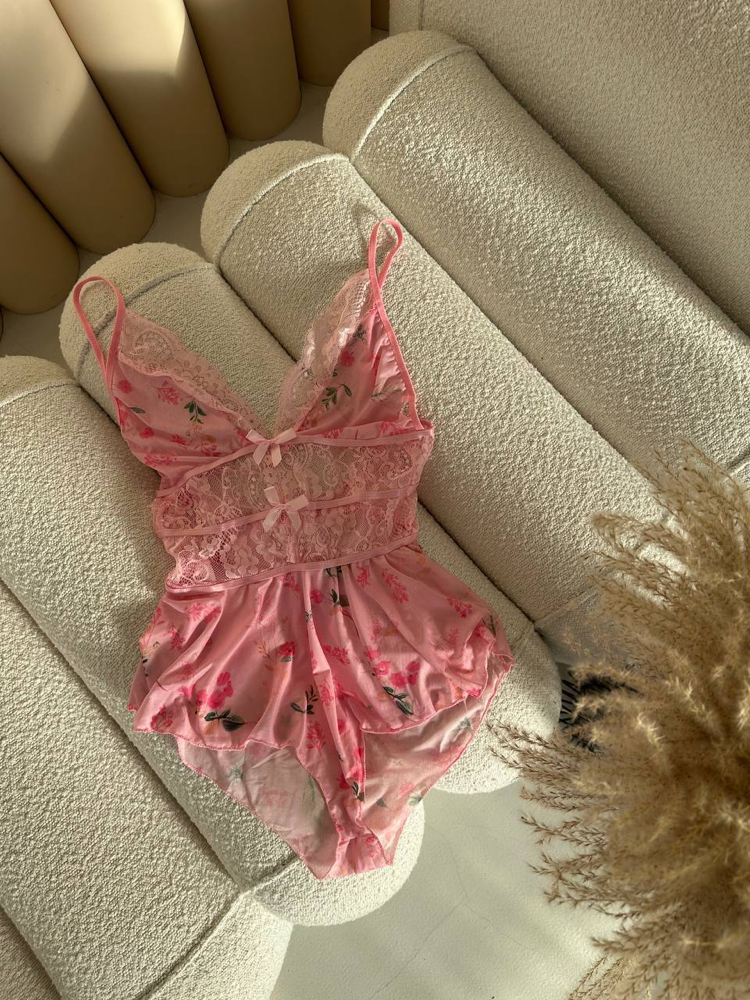 Büyük Beden Bodysuit Pinkflow
