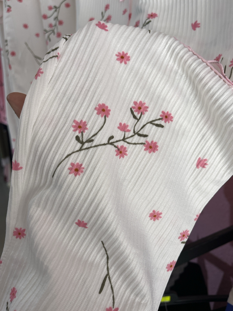 Pinterest Pembe Çiçekli Pijama Takımı