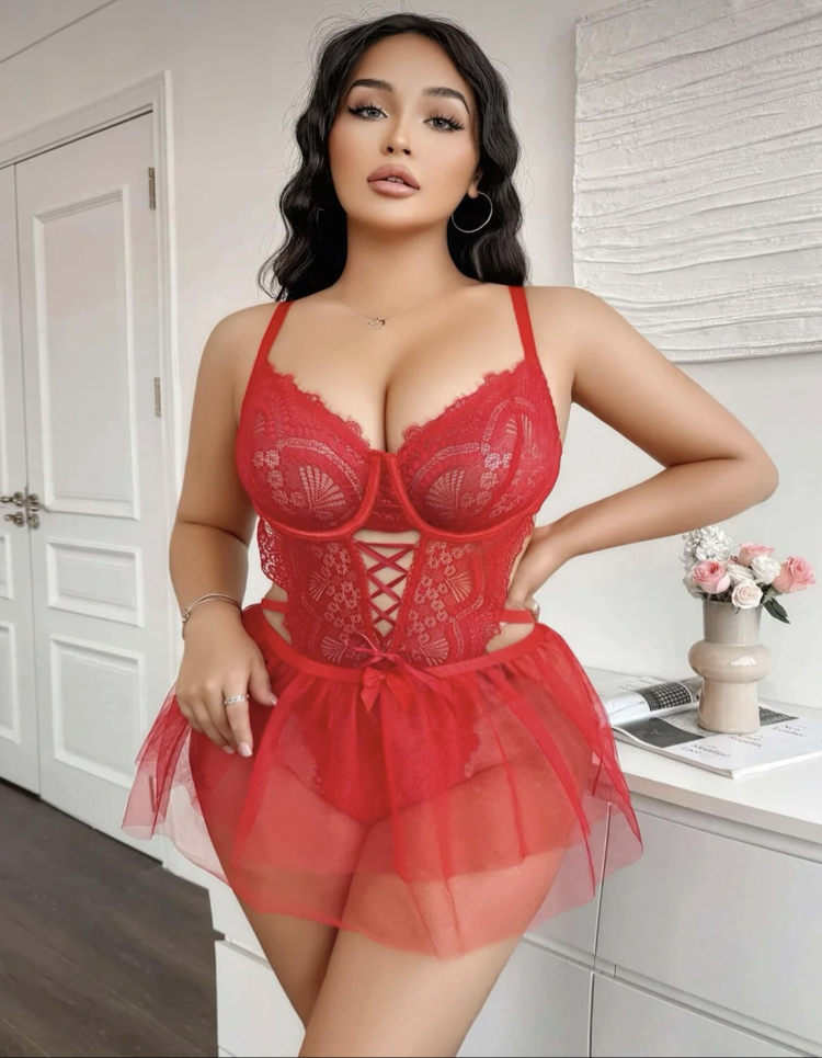 Büyük Beden Diana Fantezy Set