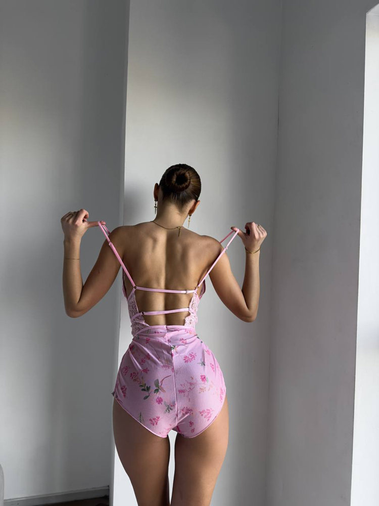 Büyük Beden Bodysuit Pinkflow