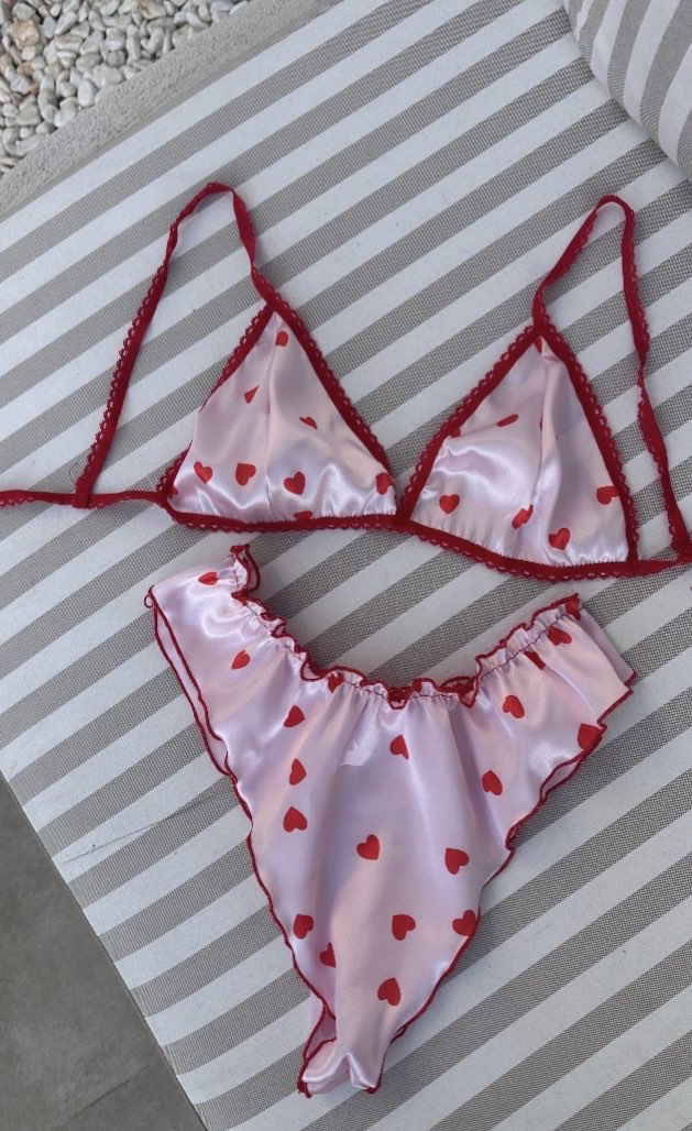 Kalpli Saten Bralet Takım