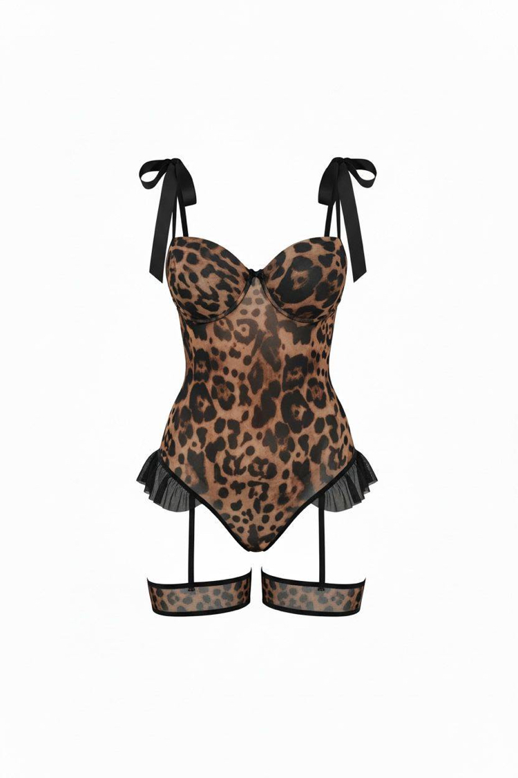 Leopar Jartiyer Set (GöğsüPedli)
