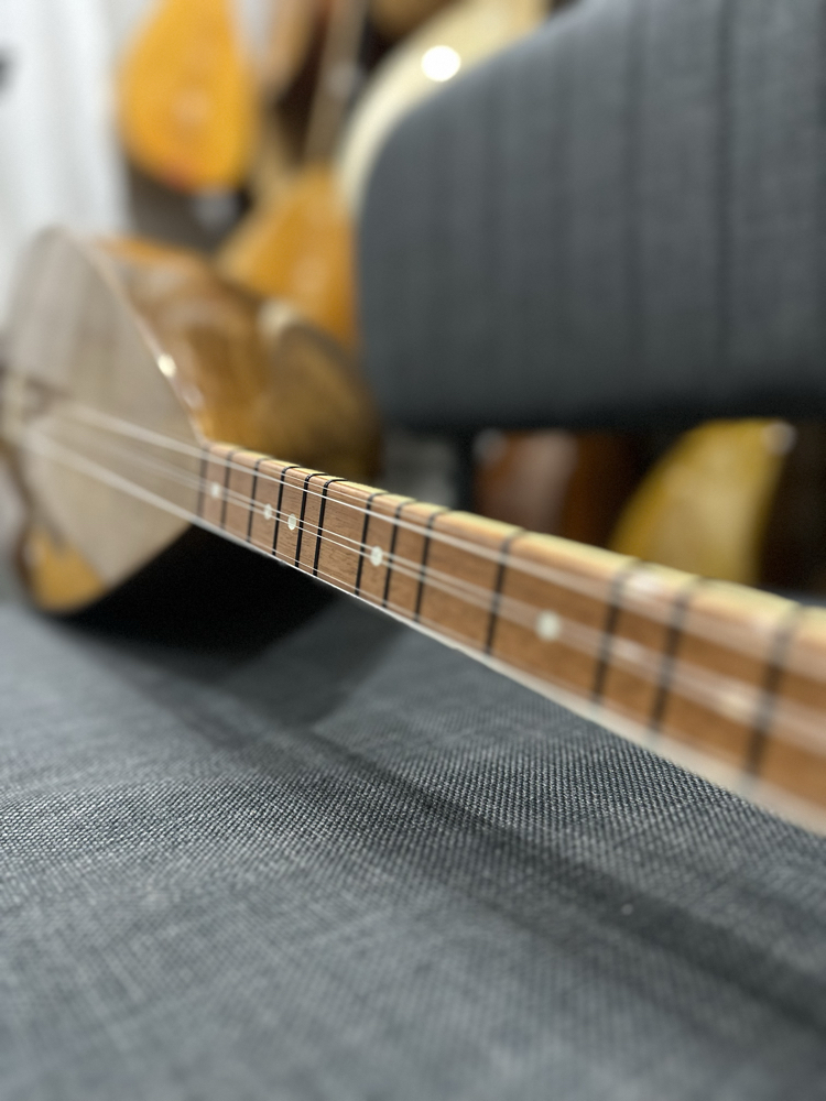 Tam Profesyonel Oyma Dut Bağlama (18 Yıllık Kurumuş Tekne / Kanada Kapak)
