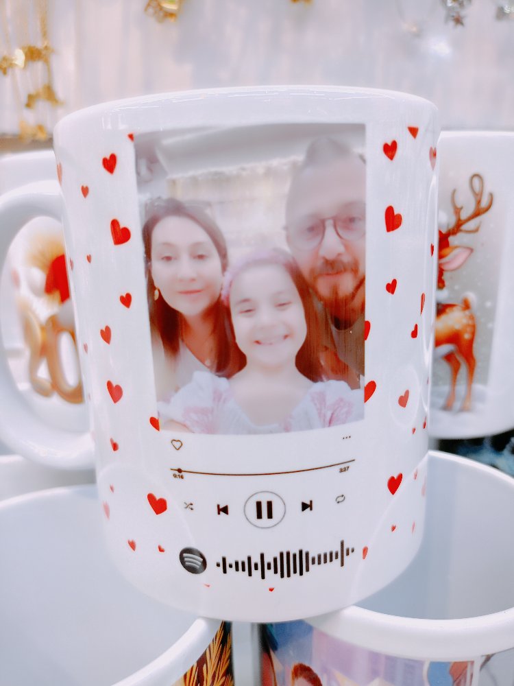 Spotify Tasarımlı Kupa Bardak