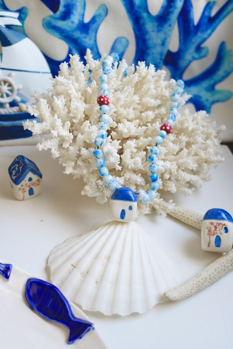 Santorini Evi Kolye
