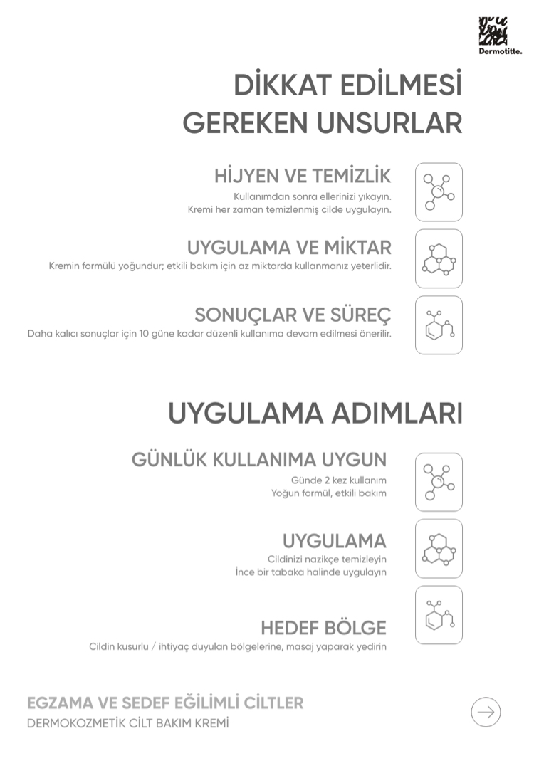 Dermotitte Egzama ve Sedefe Eğilimli Ciltler  Onarıcı ve yatıştırıcı Bakım Kremi 