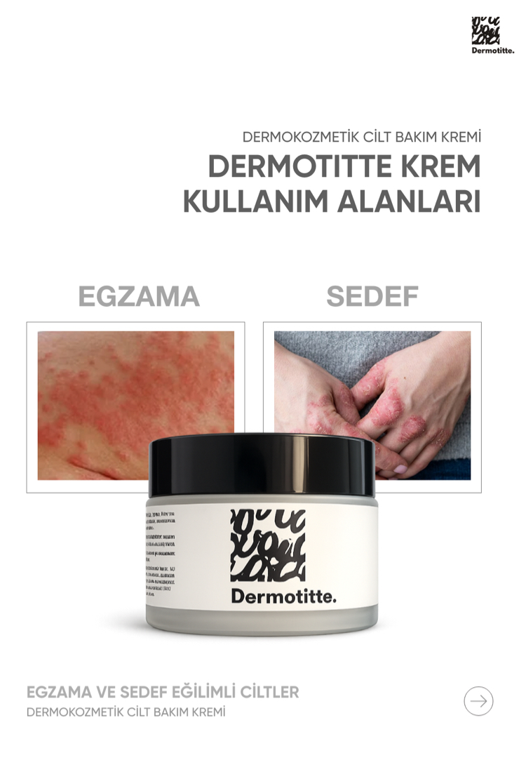 Dermotitte Egzama ve Sedefe Eğilimli Ciltler  Onarıcı ve yatıştırıcı Bakım Kremi 