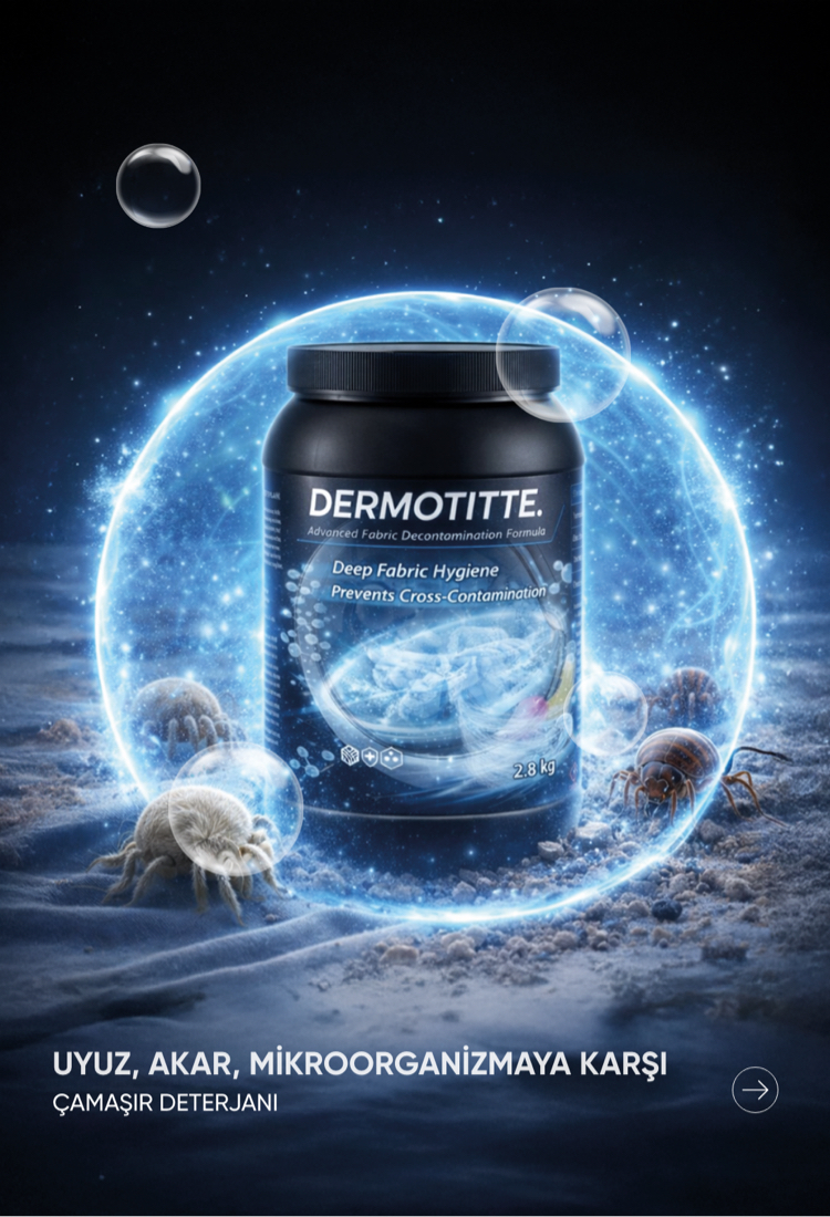 Dermotitte. Uyuz ve Akar Karşıtı Enzimatik Tekstil Deterjanı |