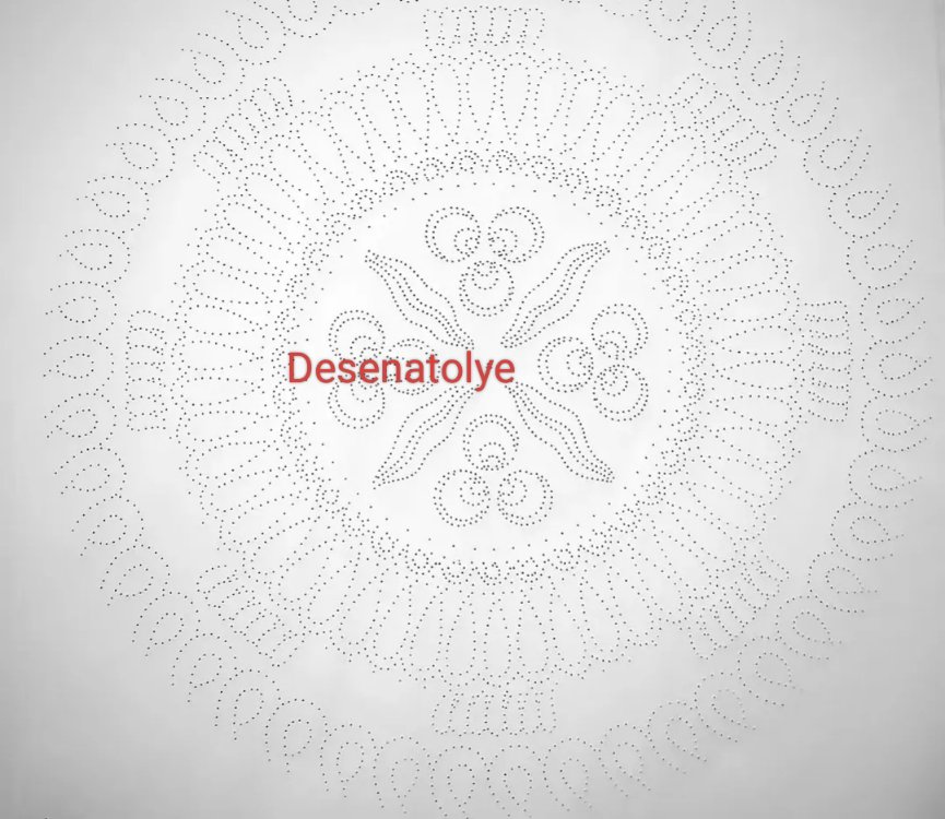 Milet işi desen şablonu