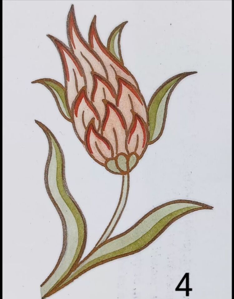 10x10 cm klasik çini motifi
