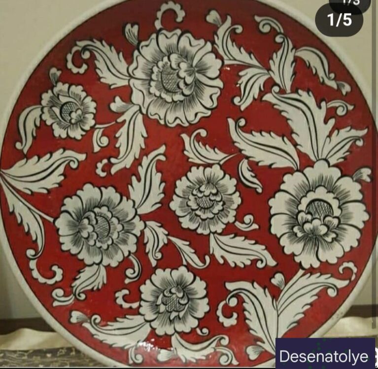 Modern çini şablon