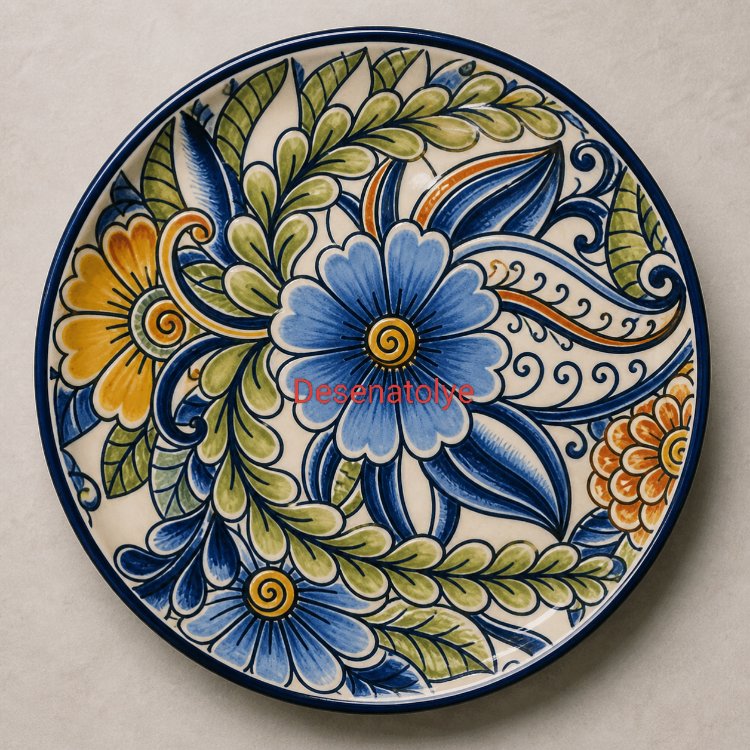 Modern çini desen