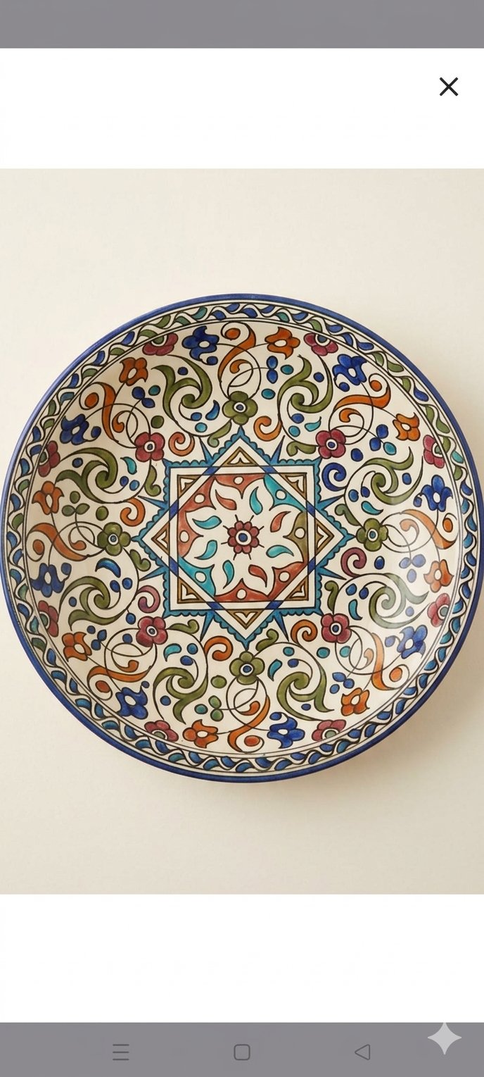 Modern çini şablon
