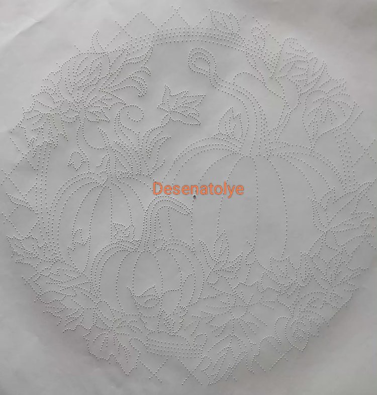 Balkabağı temalı modern desen