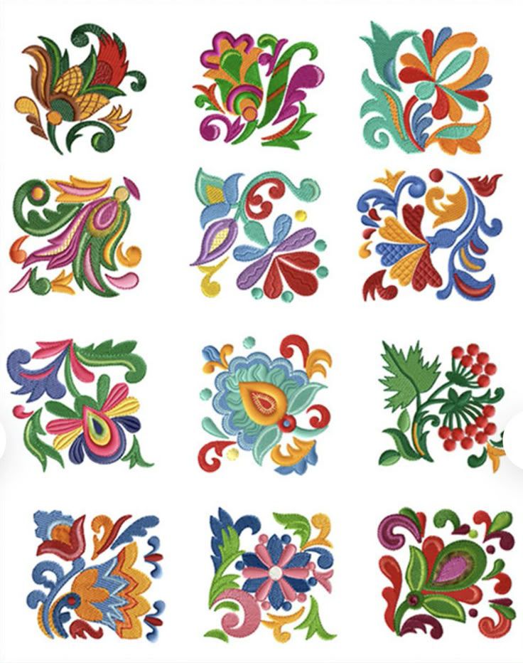 12'li renkli set -10x10 cm