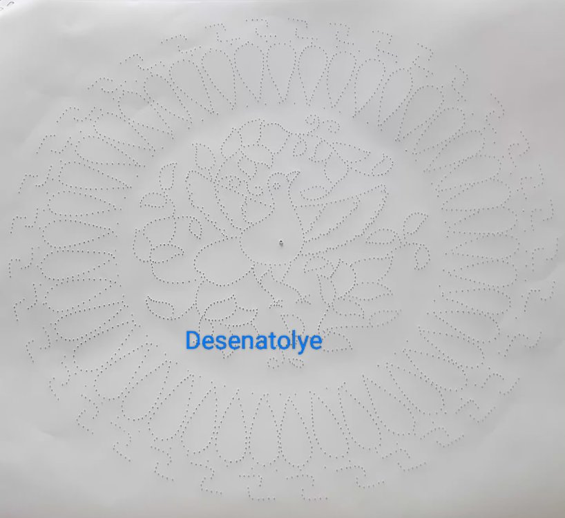 Milet işi desen şablonu