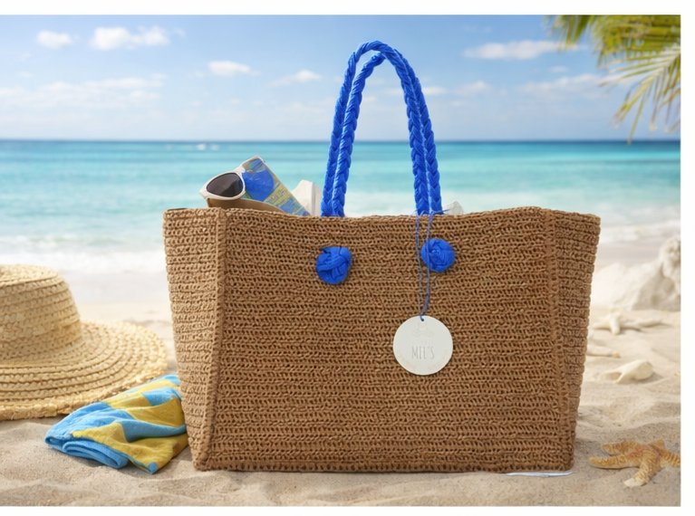 Mel's Naturel Chic Bag / Sax