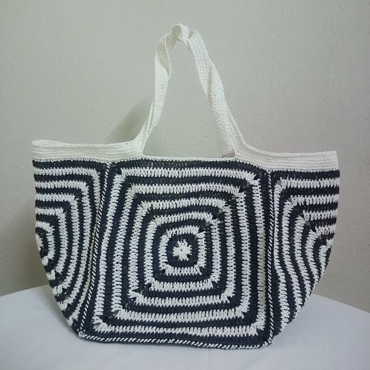 Black & White Beach Bag
