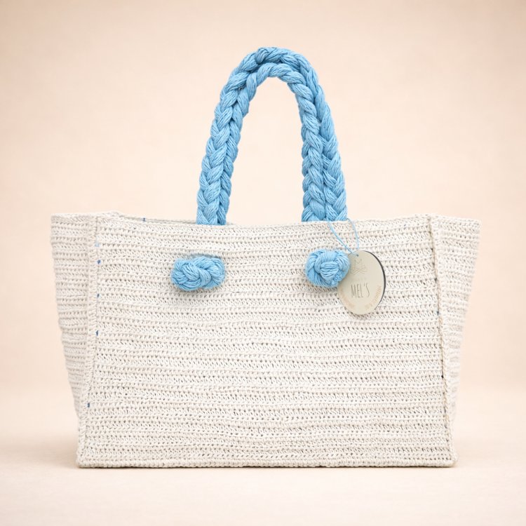 Mel's Natural Chic Bag / White