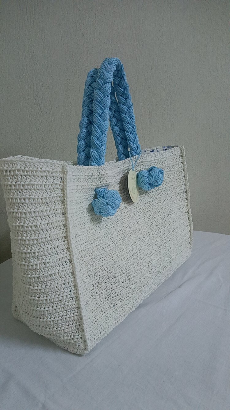 Mel's Natural Chic Bag / White