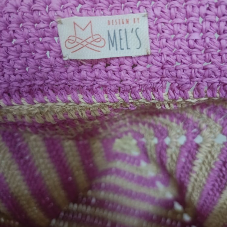 Pink beach bag