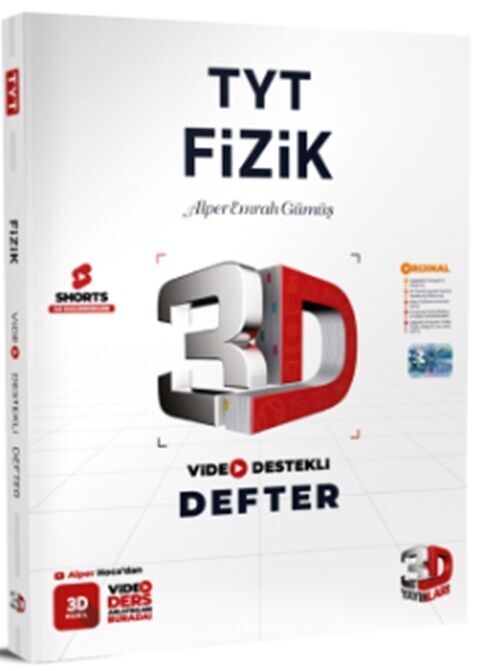 3D YAYINLARI TYT FİZİK VİDEO DESTEKLİ DEFTER