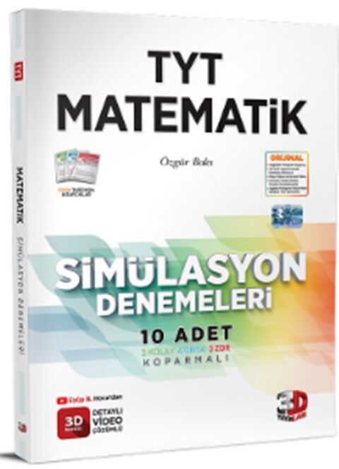 3D YAYINLARI TYT MATEMATİK SİMÜLASYON DENEMESİ GÜNCEL BASKI