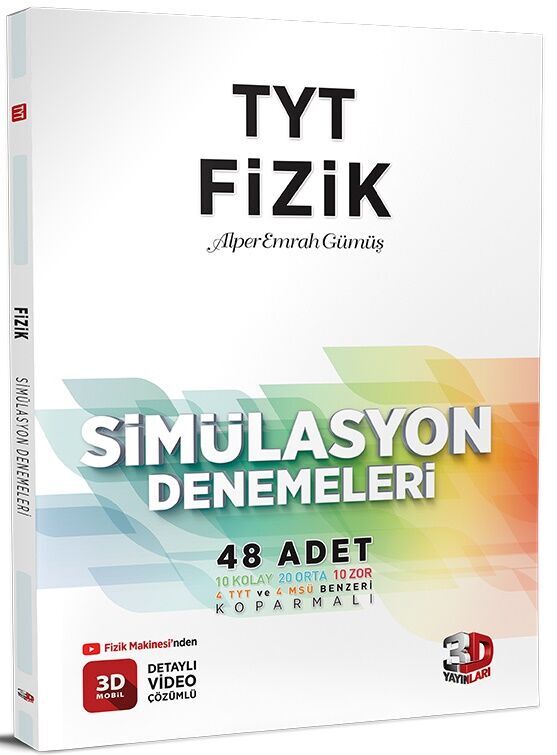 3D YAYINLARI TYT FİZİK SİMÜLASYON DENEMESİ GÜNCEL BASKI