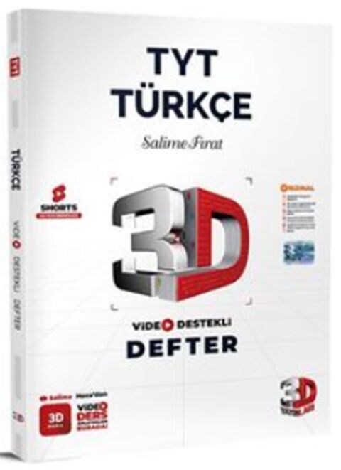 3D YAYINLARI TYT TÜRKÇE VİDEO DESTEKLİ DEFTER
