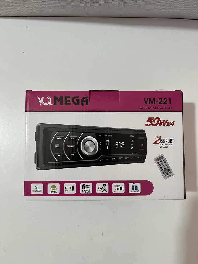 MEGA VM221 Çift USB-AUX-BLUETOOTH Kumandalı