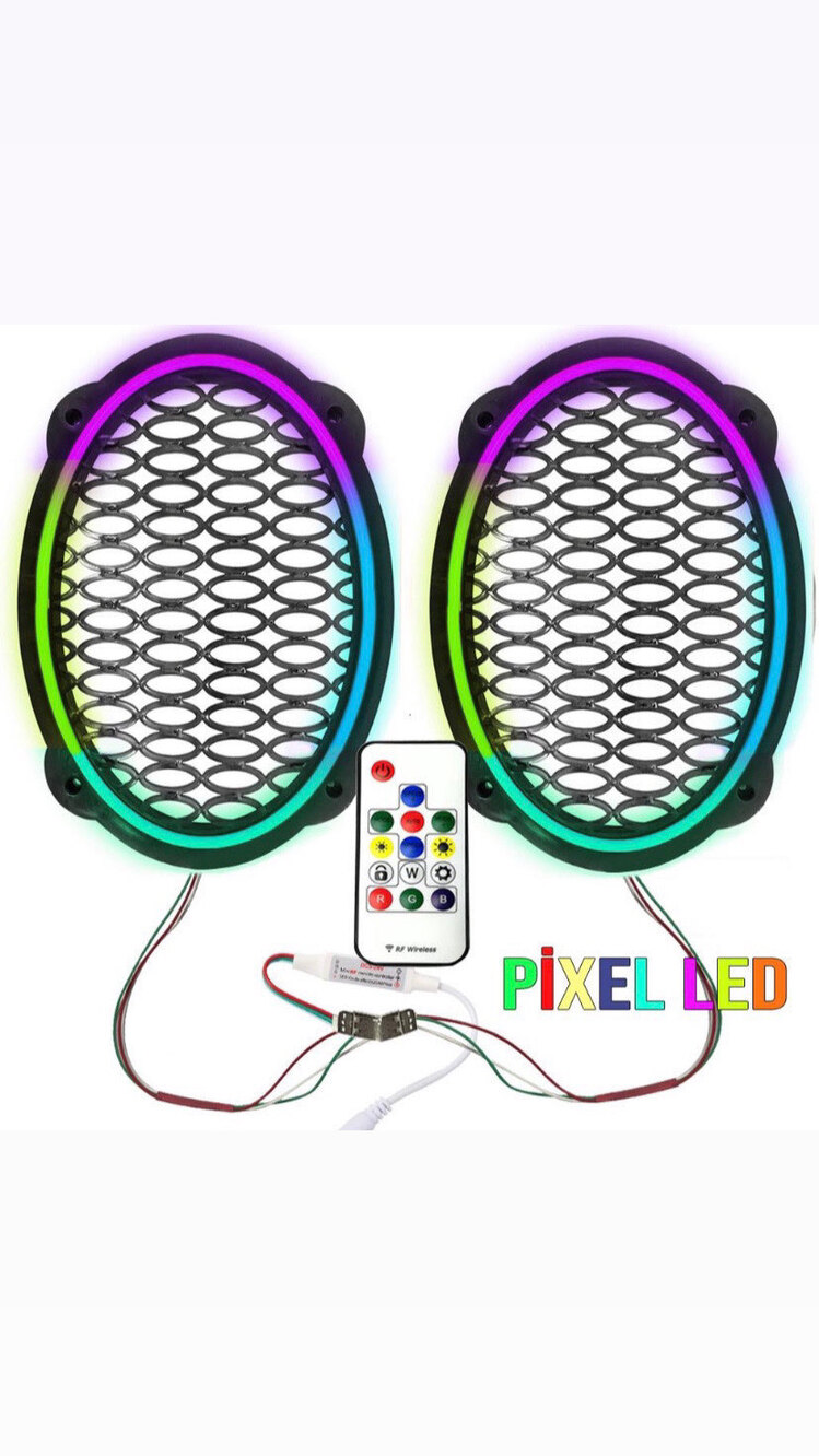 Hoparlör kapak set animasyonlu pixel rgb