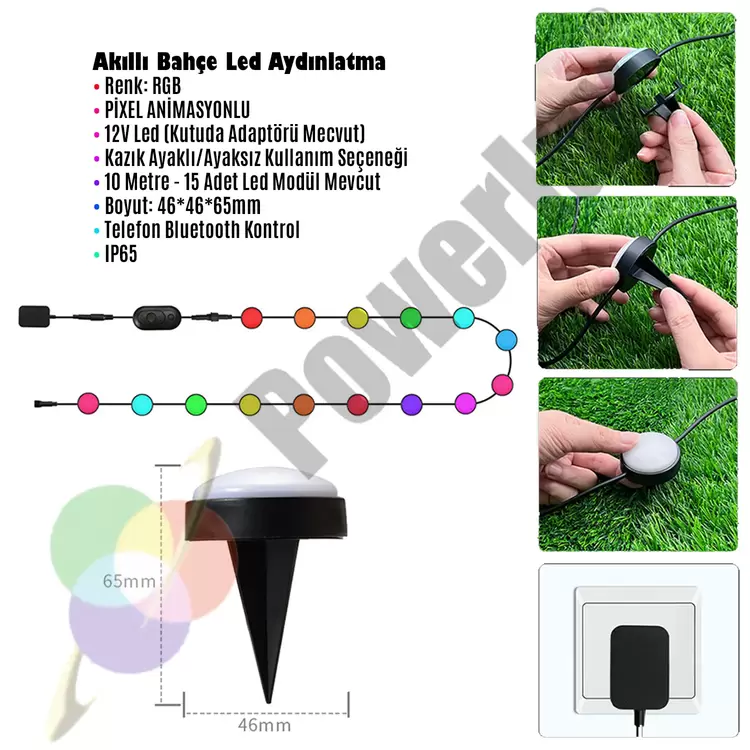 Pixel Bahçe Dekoratif Aydınlatma Smart Kit ICRGB