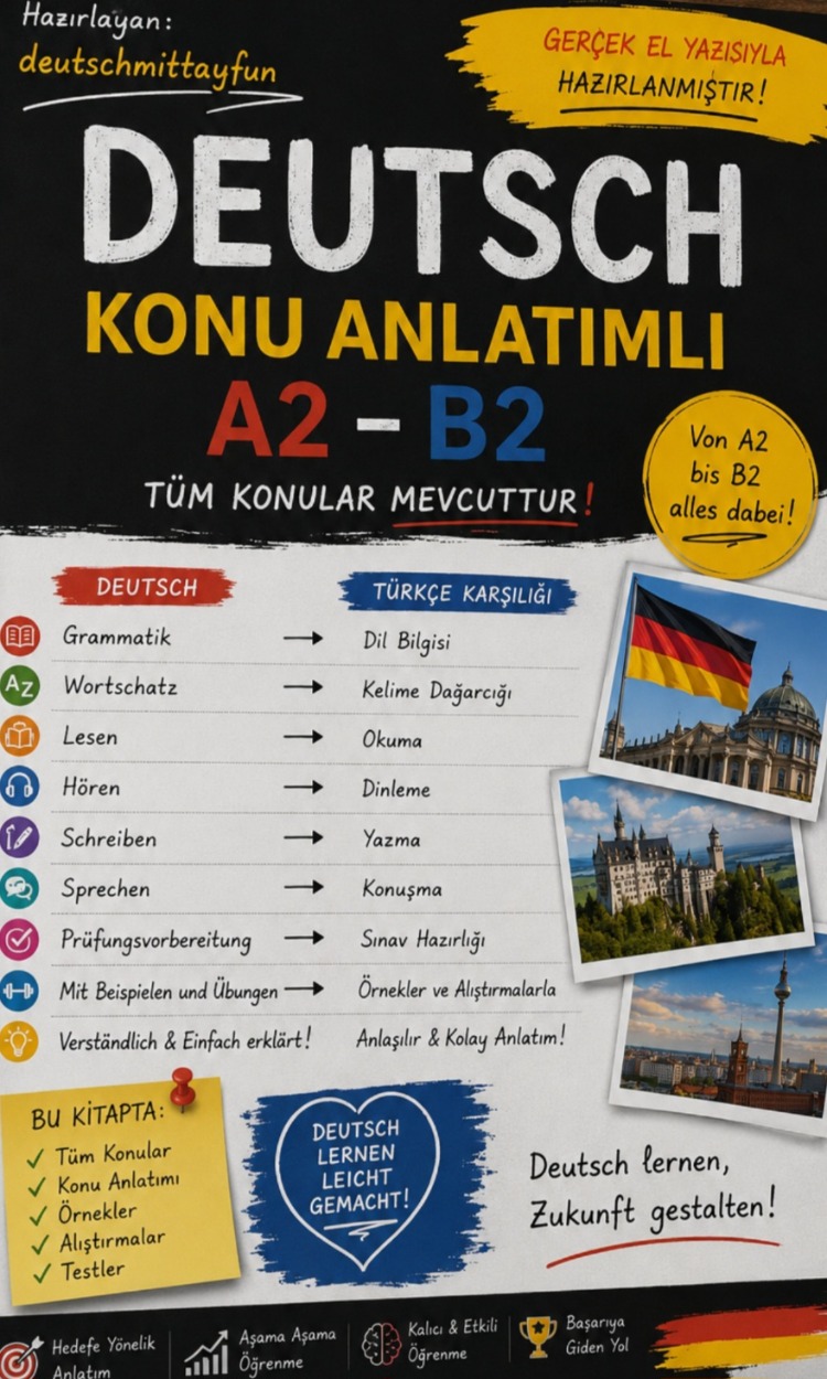 Deutsch A2-B2 Konu anlatimli