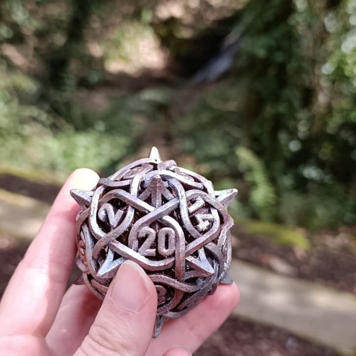 Gürz - Thorn Büyük Zar d20 (3D Reçine)