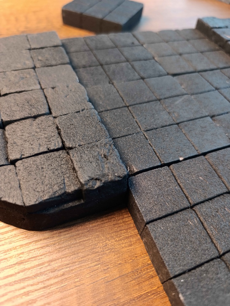Siyah Nekrotik Dungeon Zemin Tile Set