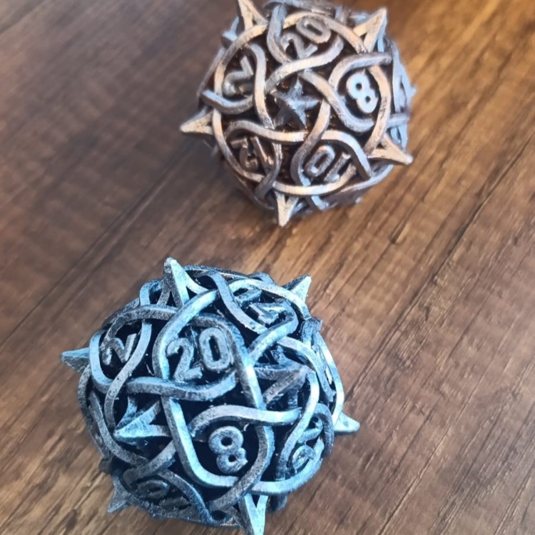 Gürz - Thorn Büyük Zar d20 (3D Reçine)