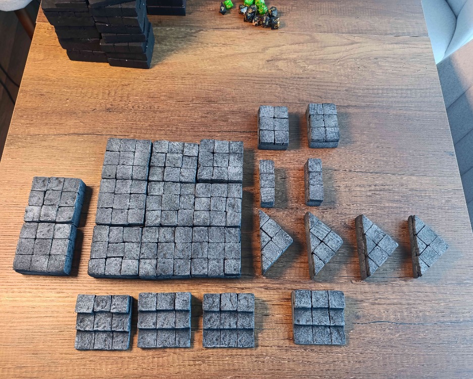 Gri Taş Orjinal Dungeon Zemin Tile Set
