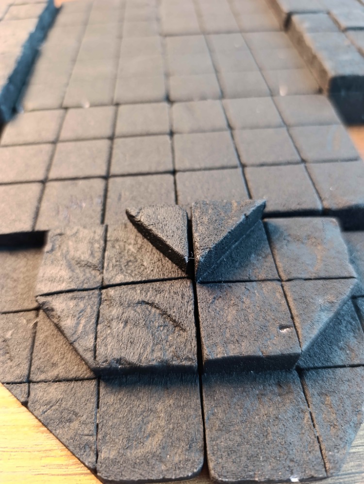 Siyah Nekrotik Dungeon Zemin Tile Set