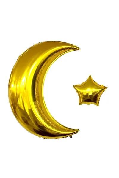 ay yıldızlı parlak balon