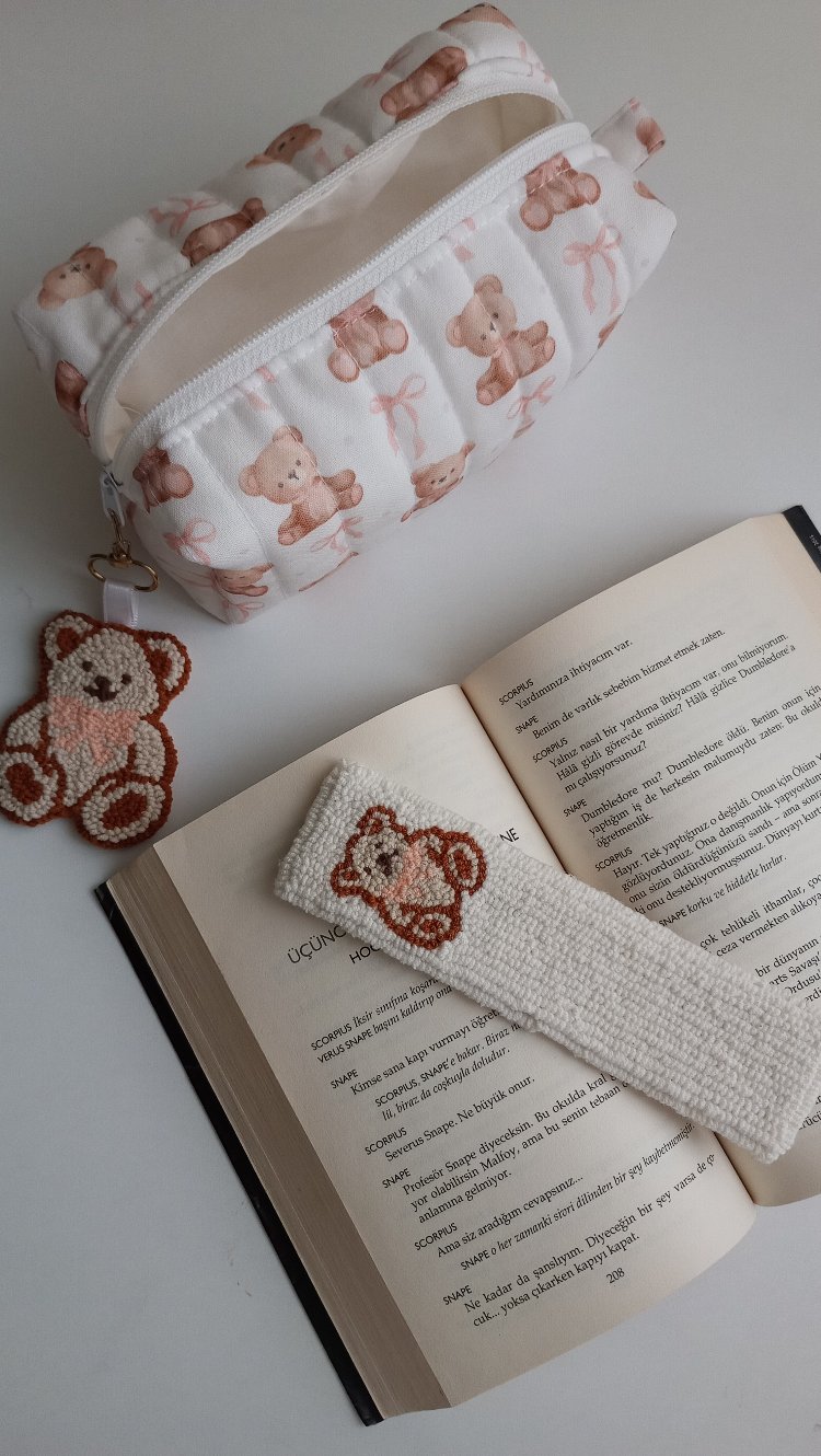 ayıcık desenli düzenleyici set