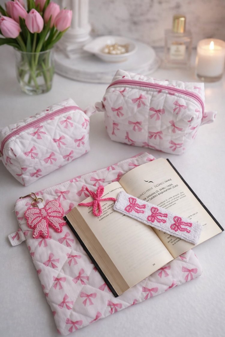 fiyonk desenli düzenleyici set