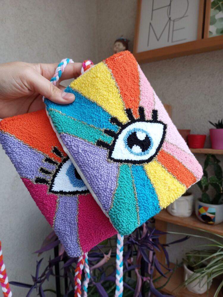 gözlü gökkuşağı phonebag