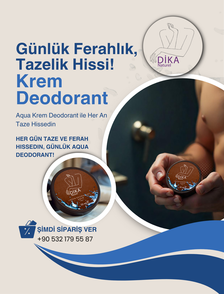 Dika Naturel Krem Deodorant Aqua 50 ml