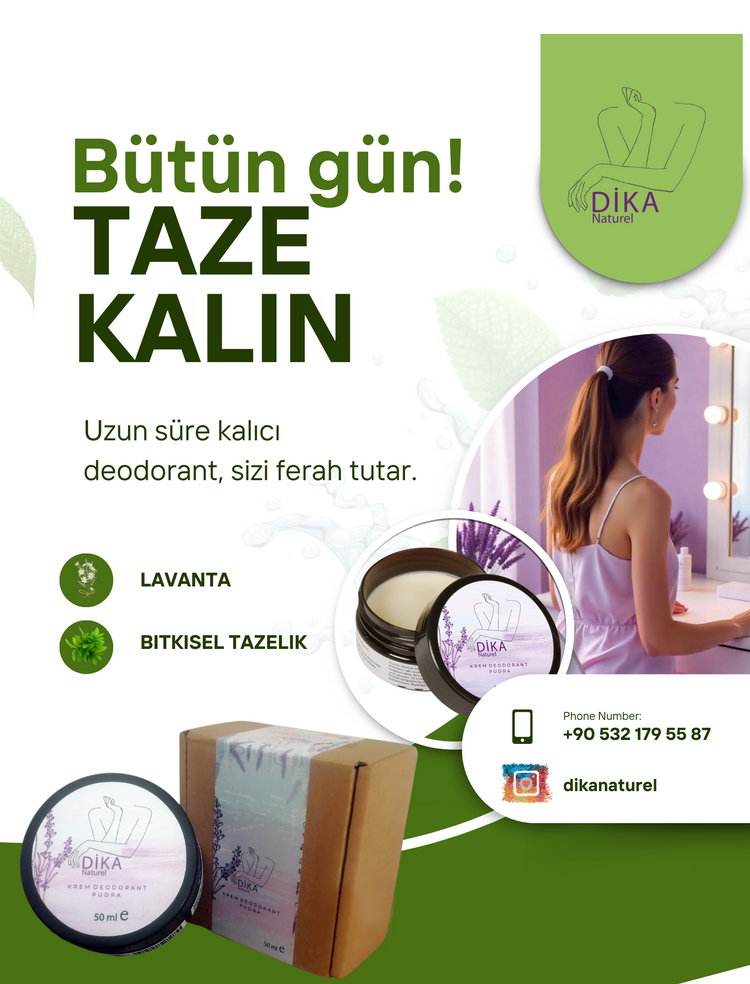 Dika Naturel Krem Deodorant Pudra 50 ml