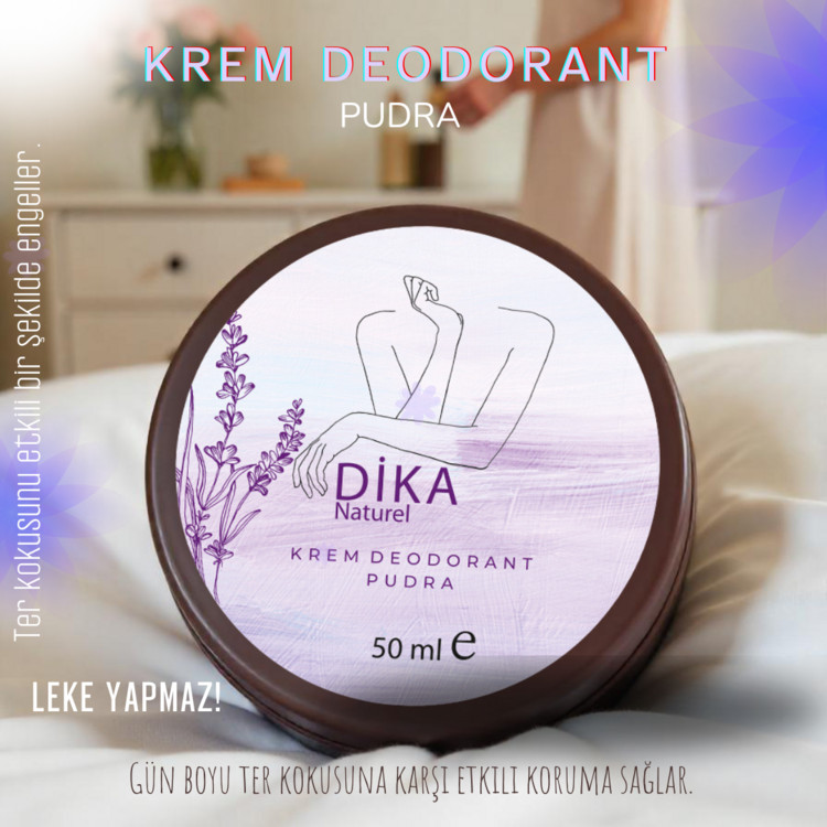 Dika Naturel Krem Deodorant Pudra 50 ml