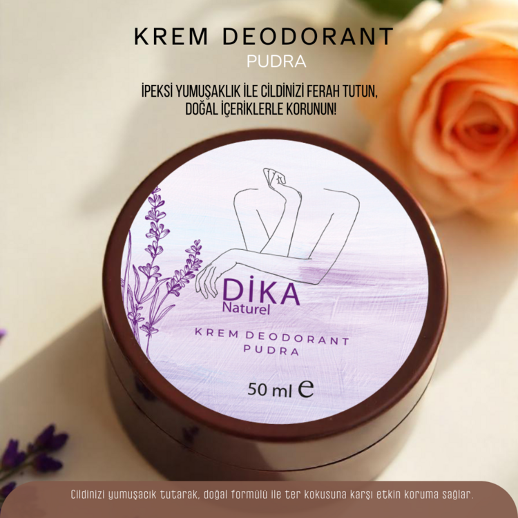 Dika Naturel Krem Deodorant Pudra 50 ml
