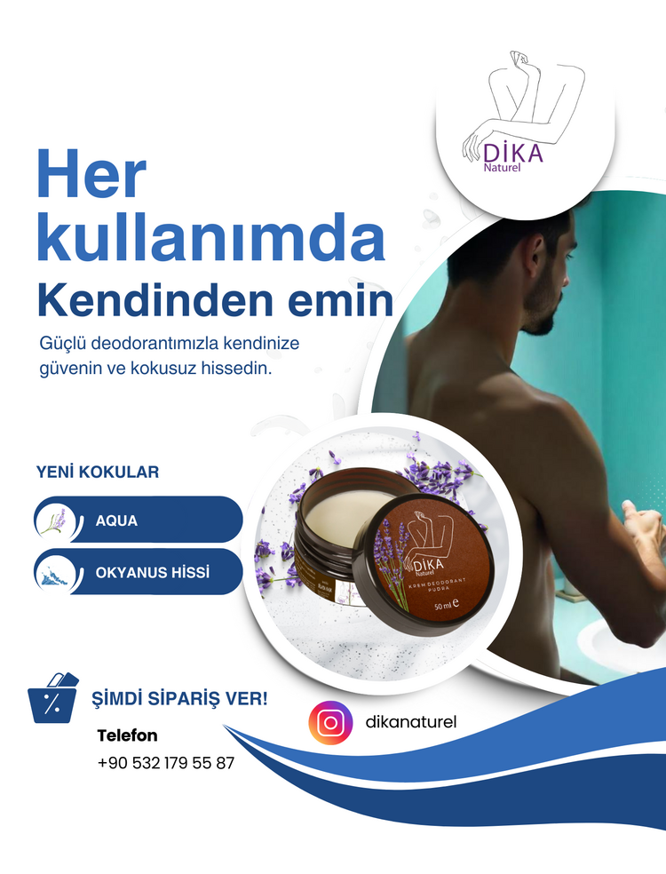 Dika Naturel Krem Deodorant Aqua 50 ml